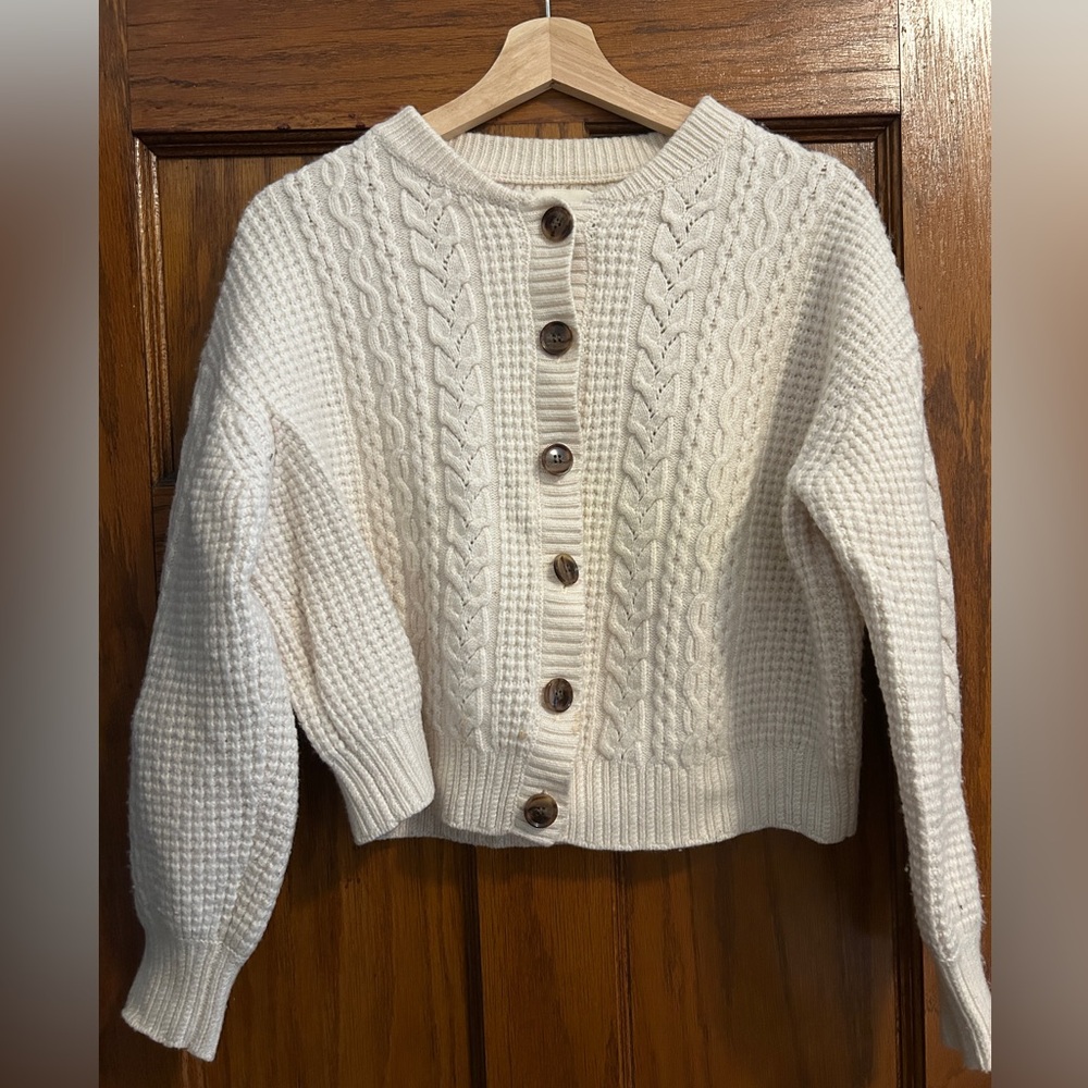 White Cable Knit Sweater Part Two